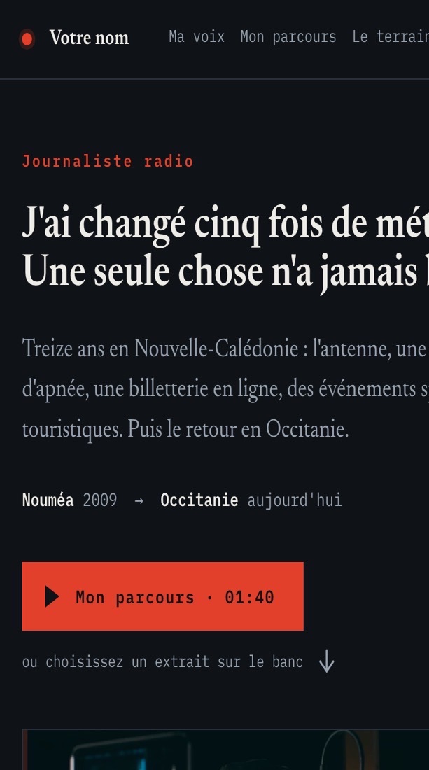 Site d'un journaliste radio
